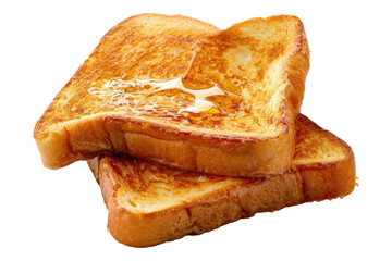 French toast isolated on transparent background