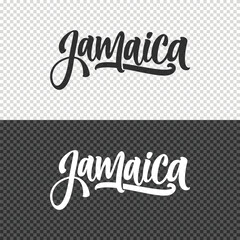 jamaica lettering clipart element design