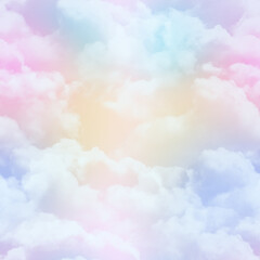 Seamless Pastel Cloud Background
