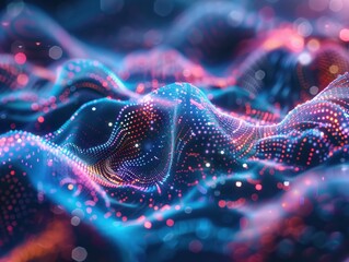 Network of global communication, digital content, social network service, streaming video. Generative AI.