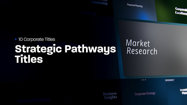 Strategic Pathways Titles | 10 Motion Titles with Control Panels