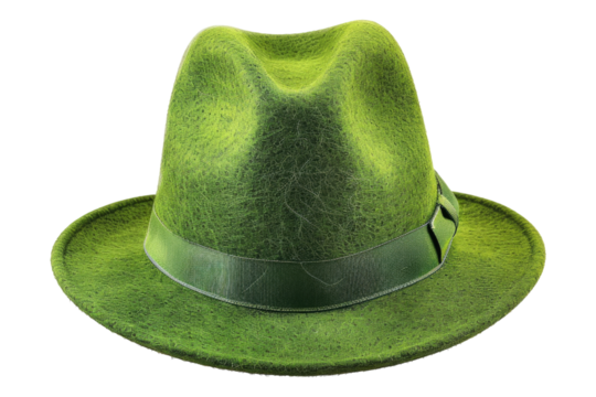 Green hat isolated on transparent background