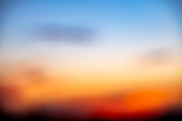 Beautiful , luxury soft gradient orange gold clouds and sunlight on the blue sky perfect for the background, take in everning,Twilight, Large size, high definition landscape photo