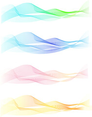 抽象的な波の背景。曲線で作られた背景。ウェーブ背景。