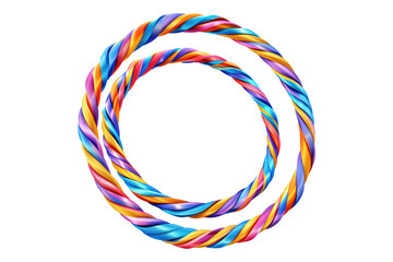 Play hula hoop isolated on transparent background