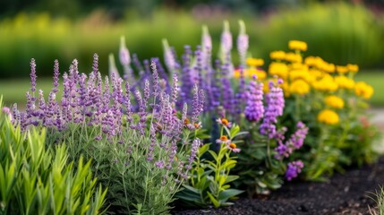 Obraz premium A botanical garden in full bloom