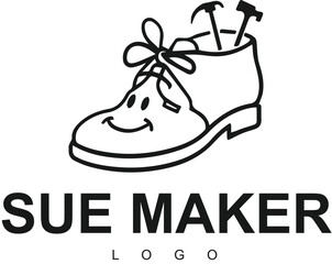 Shoes logo design vector illustration