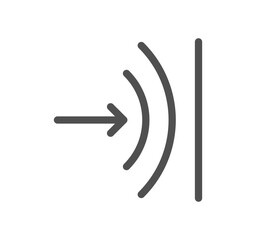 Fabric properties related icon outline and linear vector.	