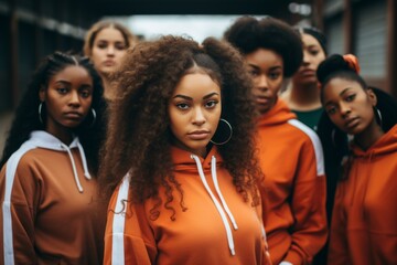 Fototapeta premium Group of diverse and empowered young African American women