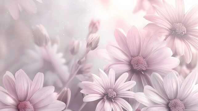 Floral spring banner