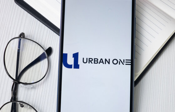 New York, USA - 30 June 2024: Urban One Logo on Phone Screen, Company Icon