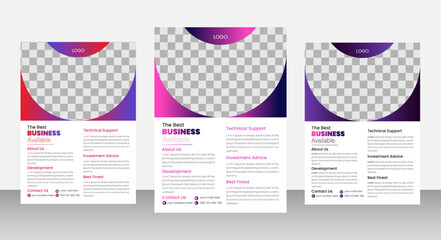 Flyers design .Business brochure flyer design a4 template..Creative Corporate & Business Flyer Brochure Template Design, abstract business flyer, vector template design. 