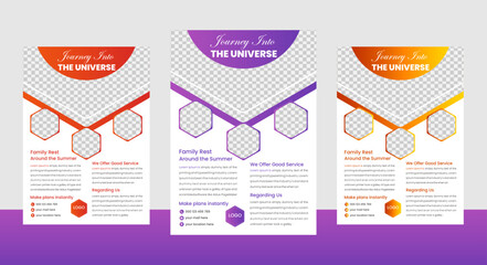 Modern flyer design for any travel agency.