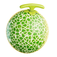 Fruit and Vegetables 3D Icon, Melon