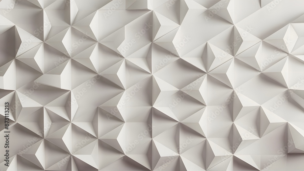 Poster rotated abstract offset large white polygon geometrical quarter circle pattern background wallpaper 