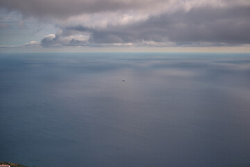 lonely boat at sea