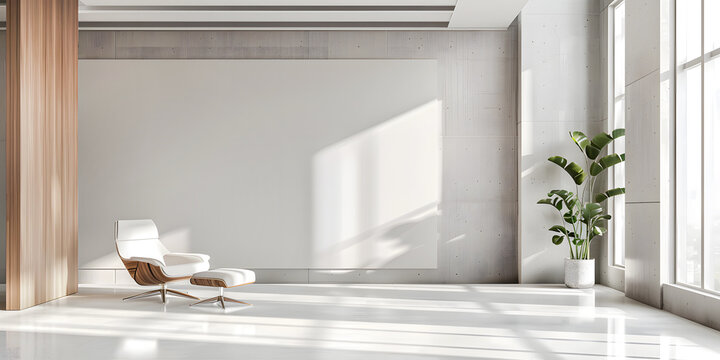 sala de estar en un edicto elegante y minimalista apartamento de oficina 