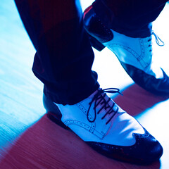Man dancing jazz shoes
