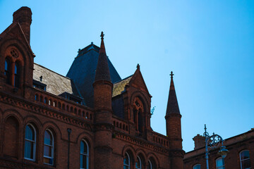 Obraz premium Dublin, Ireland - city streets and urban landscape