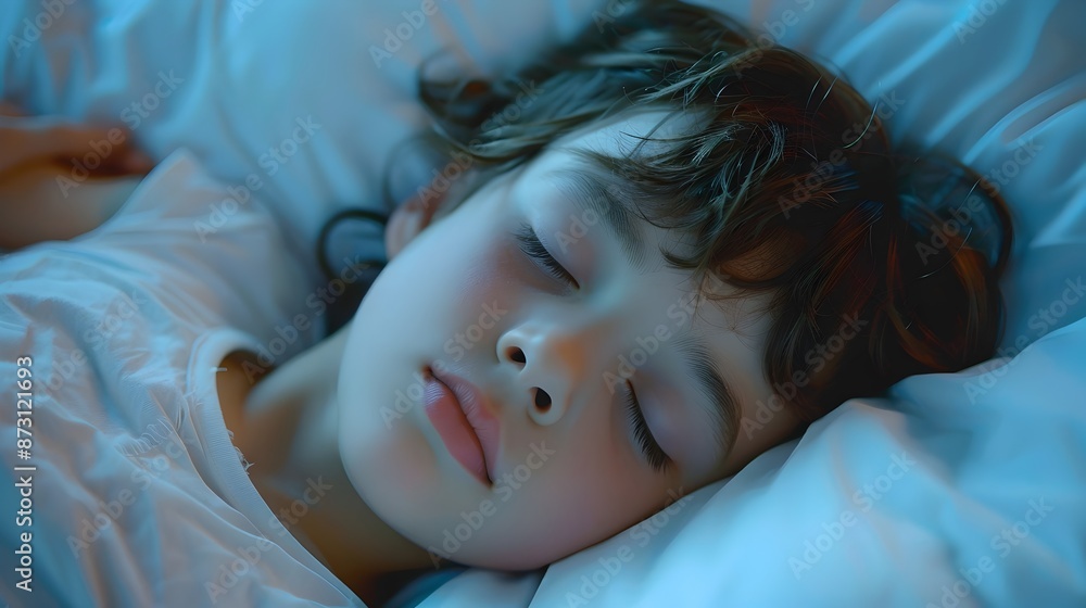 Aufkleber peaceful child in deep slumber enjoying restful and rejuvenating sleep
