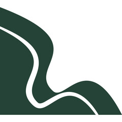 Abstract Wavy Corner