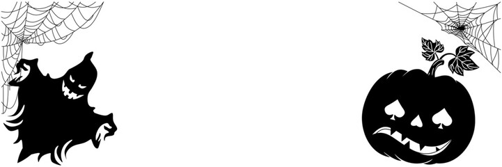 ghost silhouette illustration background for a halloween day