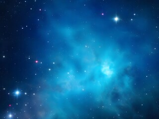 Obraz premium Blue Nebula A Bright Starry Background Design