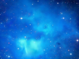 Obraz premium Blue Nebula A Bright Starry Background Design