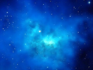 Blue Nebula A Bright Starry Background Design