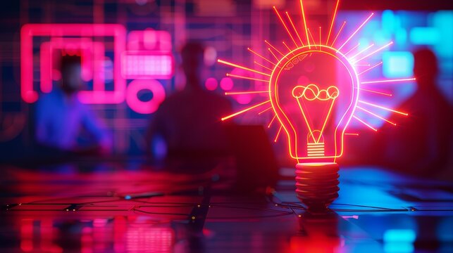 Entrepreneurs brainstorming in a modern office, startup ideas, concept