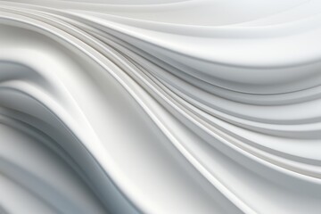 Obraz premium Abstract White Drape with Smooth Curving Lines