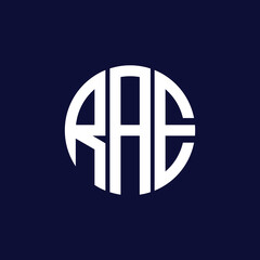 rae circle logo design