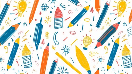 Whimsical Children Activities in Colorful Illustration