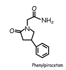 Chemical, organic structure : phenylpiracetam