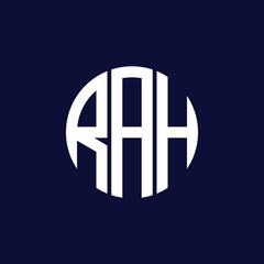 Fototapeta premium rah circle logo design