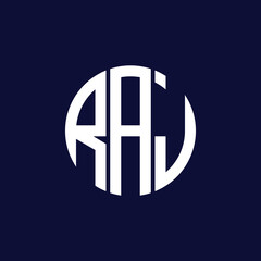 raj circle logo design