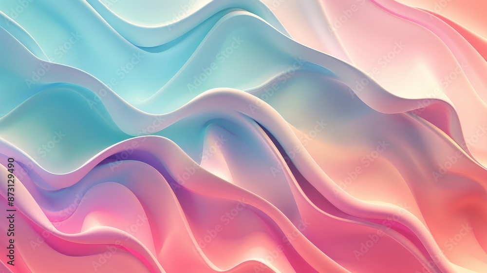 Poster a tranquil abstract background with gradient ombre shades blending seamlessly