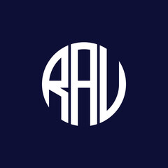 rau circle logo design