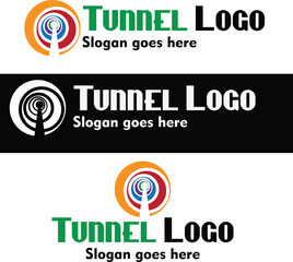Tunnel logo design created for business or personal use. 