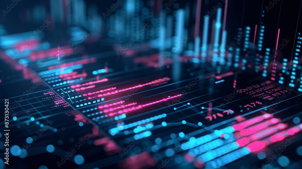 Aufkleber business data analysis and analytics showcasing customer insights with charts.