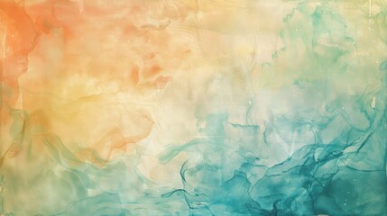 A tranquil abstract background with watercolor textures in calming shades.