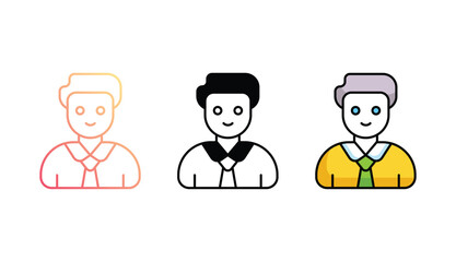 Employ icon design with white background stock illustration