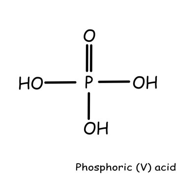Chemical, organic structure : phosphoric acid