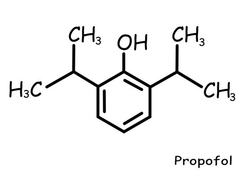 Chemical, organic structure : propofol 