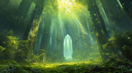 Enchanted Forest: Verdant Tapestry of Fantasy