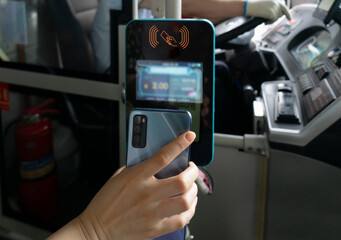 Scan the QR code on your phone and take a bus