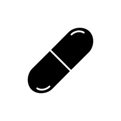 Medical pills icon for apps and web sites, eps vector illustration, isolated on white 