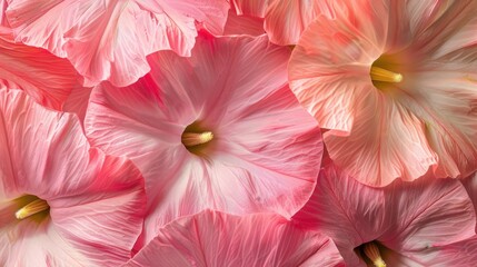 Close up image of pink morning glory