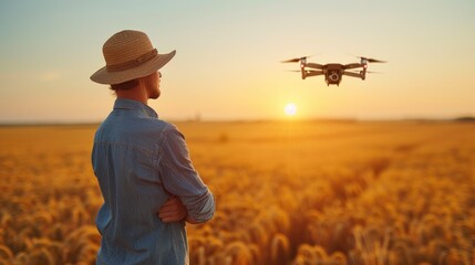 Rural Innovation: Farmer and Agricultural Drone