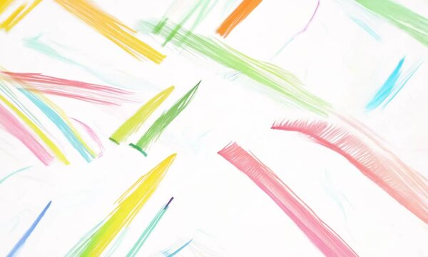 Abstract shapes and zigzags drawn with crayons are a pattern that exudes energy and joy of life. Their hand-drawn details add authenticity and a personal touch